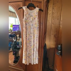 3/$30 new with tags size Small fits like M summer dress pink peach floral maxi